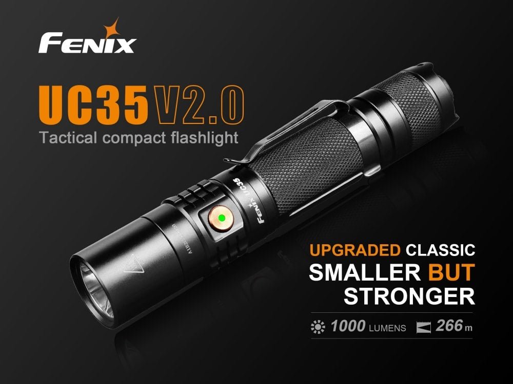 Fenix UC35 V2.0 LED Rechargeable EDC Flashlight - Hazy Fly Fishing
