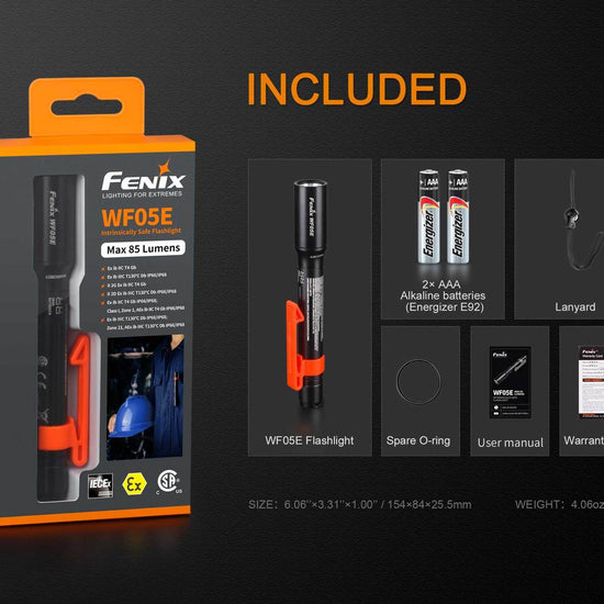Fenix WF05E Intrinsically Safe Flashlight - Hazy Fly Fishing