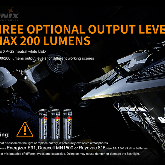 Fenix WF11E Intrinsically Safe Flashlight - Hazy Fly Fishing