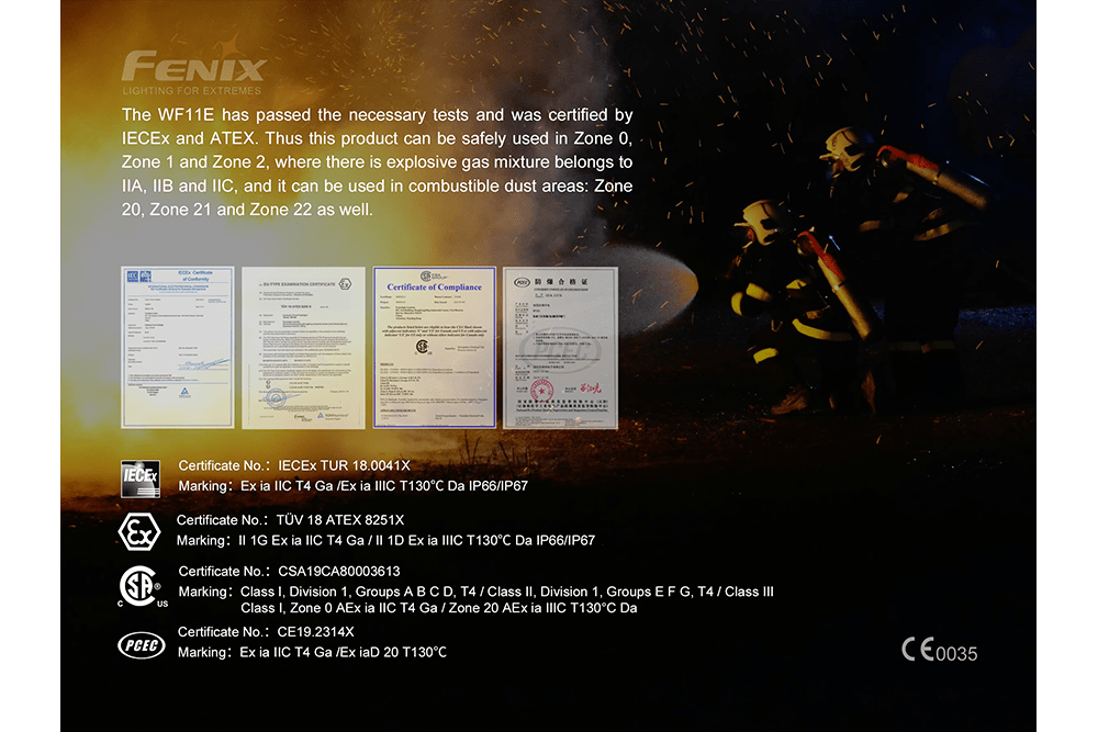 Fenix WF11E Intrinsically Safe Flashlight - Hazy Fly Fishing