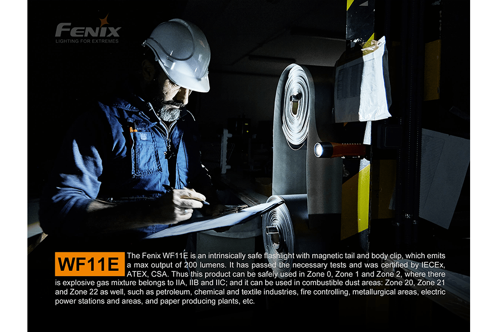 Fenix WF11E Intrinsically Safe Flashlight - Hazy Fly Fishing