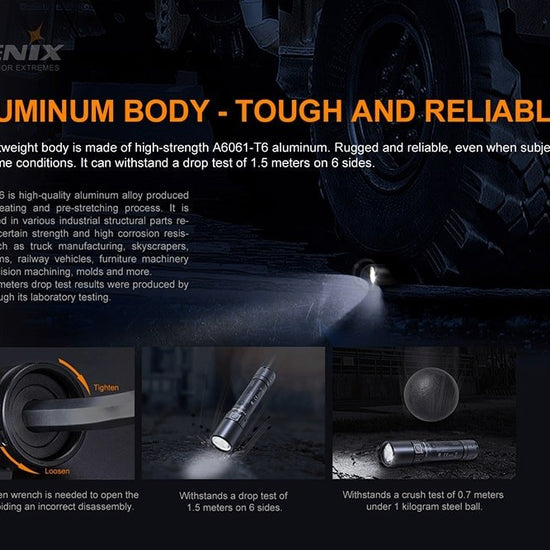 Fenix WF30RE Intrinsically Safe Flashlight - 280 Lumens - Hazy Fly Fishing