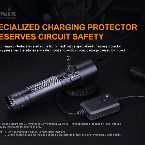 Fenix WF30RE Intrinsically Safe Flashlight - 280 Lumens - Hazy Fly Fishing