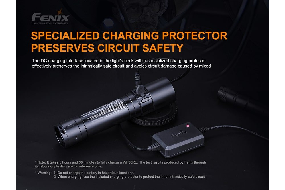 Fenix WF30RE Intrinsically Safe Flashlight - 280 Lumens - Hazy Fly Fishing