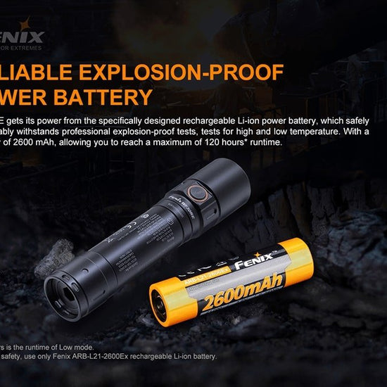 Fenix WF30RE Intrinsically Safe Flashlight - 280 Lumens - Hazy Fly Fishing