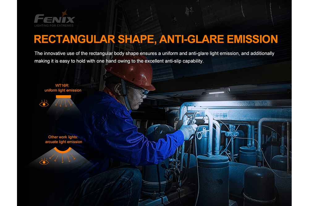 Fenix WT16R Rechargeable Work Light - Hazy Fly Fishing