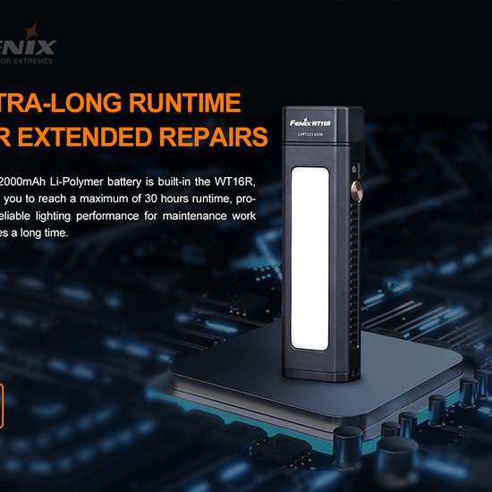 Fenix WT16R Rechargeable Work Light - Hazy Fly Fishing