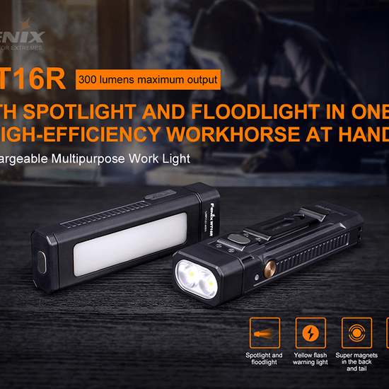 Fenix WT16R Rechargeable Work Light - Hazy Fly Fishing