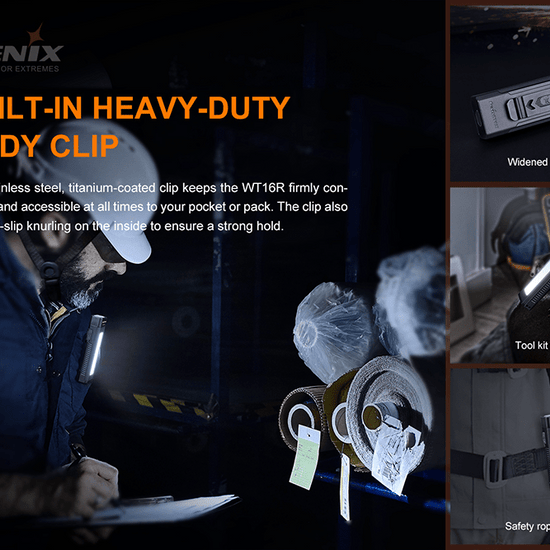 Fenix WT16R Rechargeable Work Light - Hazy Fly Fishing