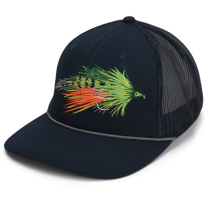 Fire Tiger Streamer Fly Fishing Mesh Back Rope Cap - Hazy Fly Fishing