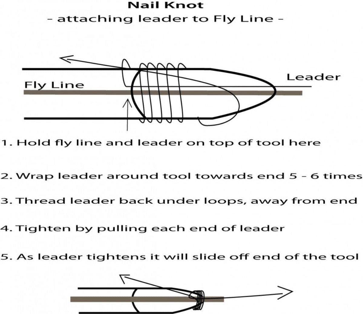 Fish Whistle Nail Knot Tool - Hazy Fly Fishing