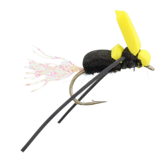 Foam Bumblebee, Size 12 | Qty. 6 | Wild Water Fly Fishing - Hazy Fly Fishing