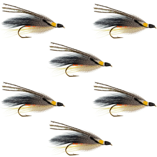 Gray Ghost Classic Streamer Flies - Set of 6 - Hook Size 4 - Hazy Fly Fishing
