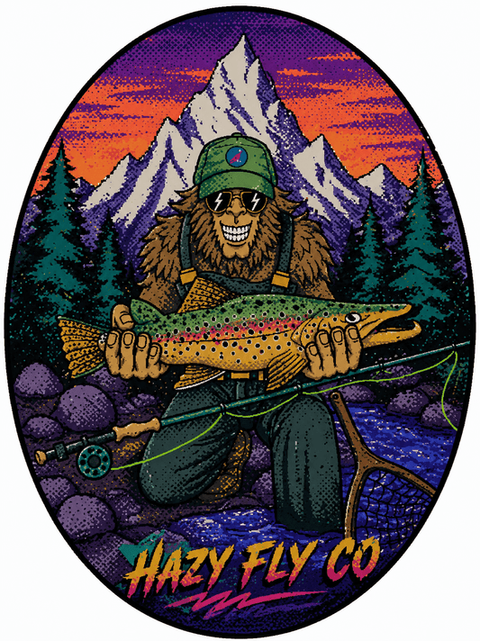 Haze Retro Oval Sticker - Hazy Fly Fishing