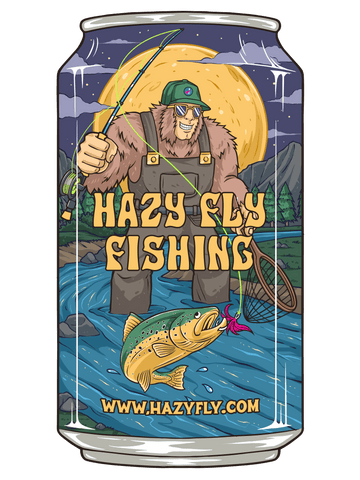 Hazy Beer Can Sticker - Hazy Fly Fishing