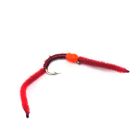 Hot Head San Juan Worm - Beadhead - Hazy Fly Fishing