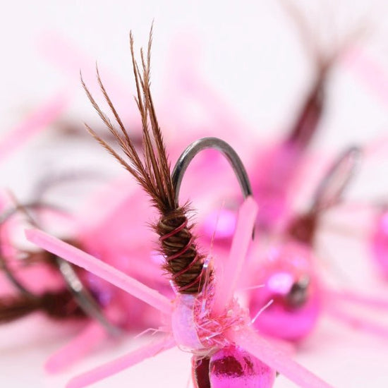 Hot Pink Rubber Leg PT - Hazy Fly Fishing