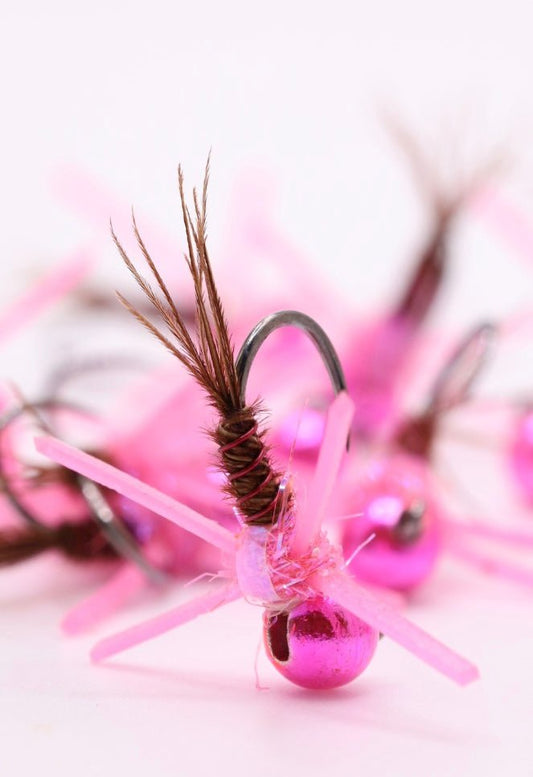 Hot Pink Rubber Leg PT - Hazy Fly Fishing