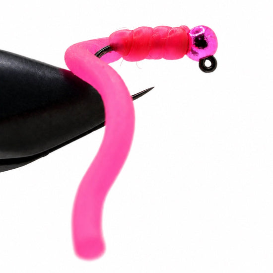 Hot - Pink Squirminator - Hazy Fly Fishing