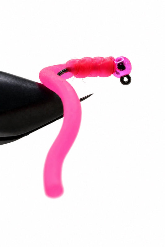 Hot - Pink Squirminator - Hazy Fly Fishing