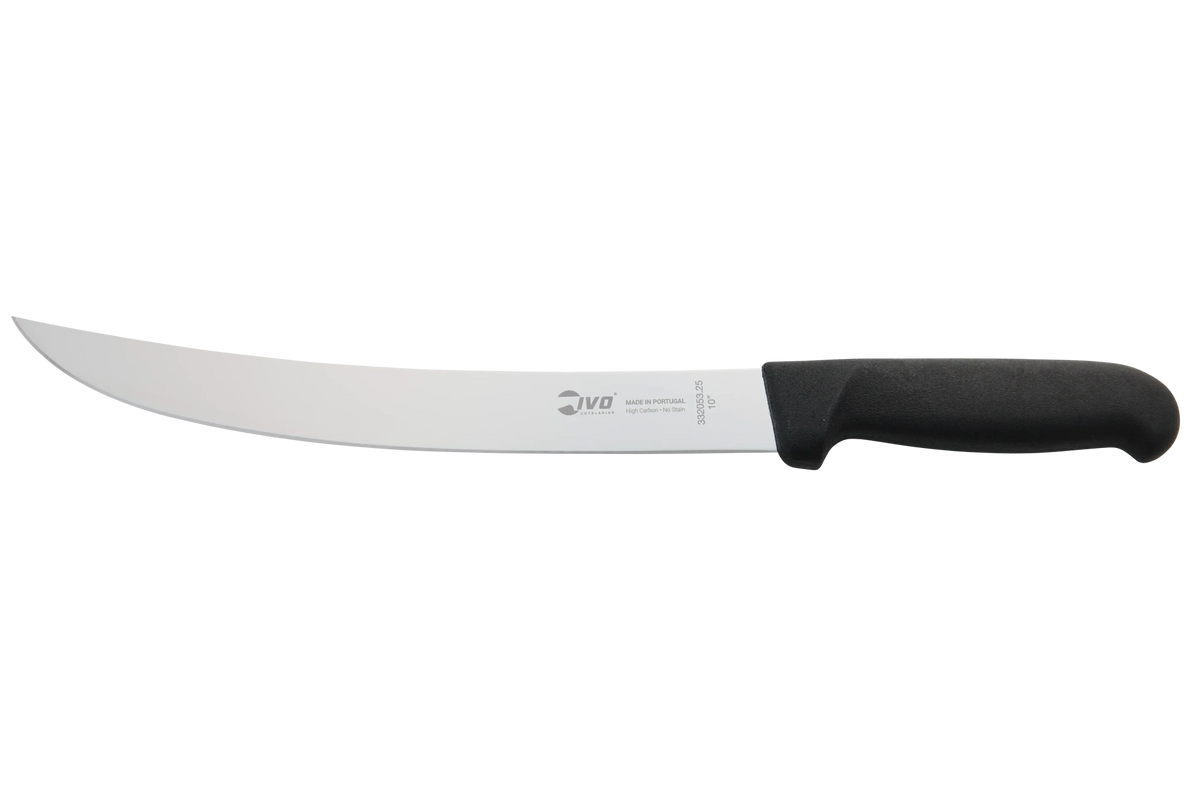 IVO® Butchercut 10" Black Curved Breaking Knife - Hazy Fly Fishing