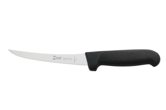 IVO® Butchercut 6" Black Semi-Flex Curved Boning Knife - Hazy Fly Fishing