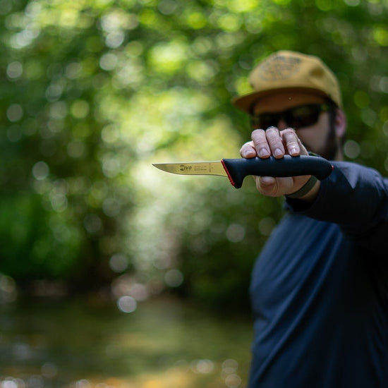 IVO® DuoPrime 4" Black Boning Knife - Hazy Fly Fishing