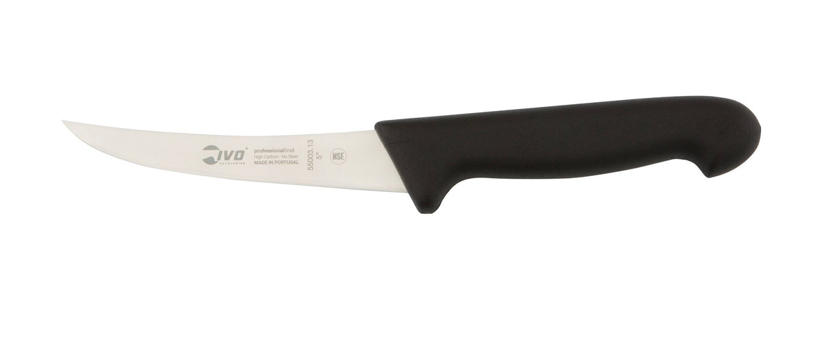IVO® Professional Line I 5" Black Semi Flex Curved Boning Knife - Hazy Fly Fishing