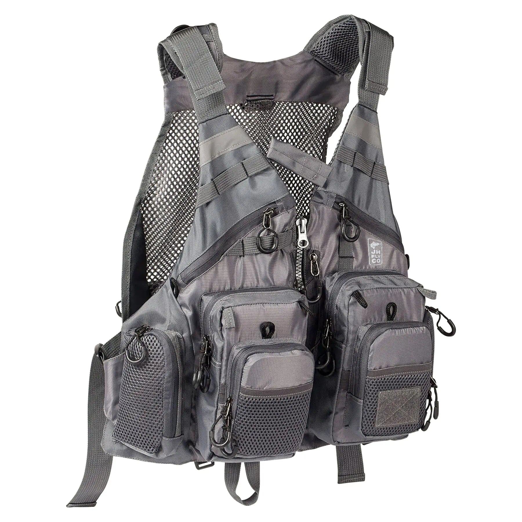 JHFLYCO Adjustable Mesh Fishing Vest - Hazy Fly Fishing