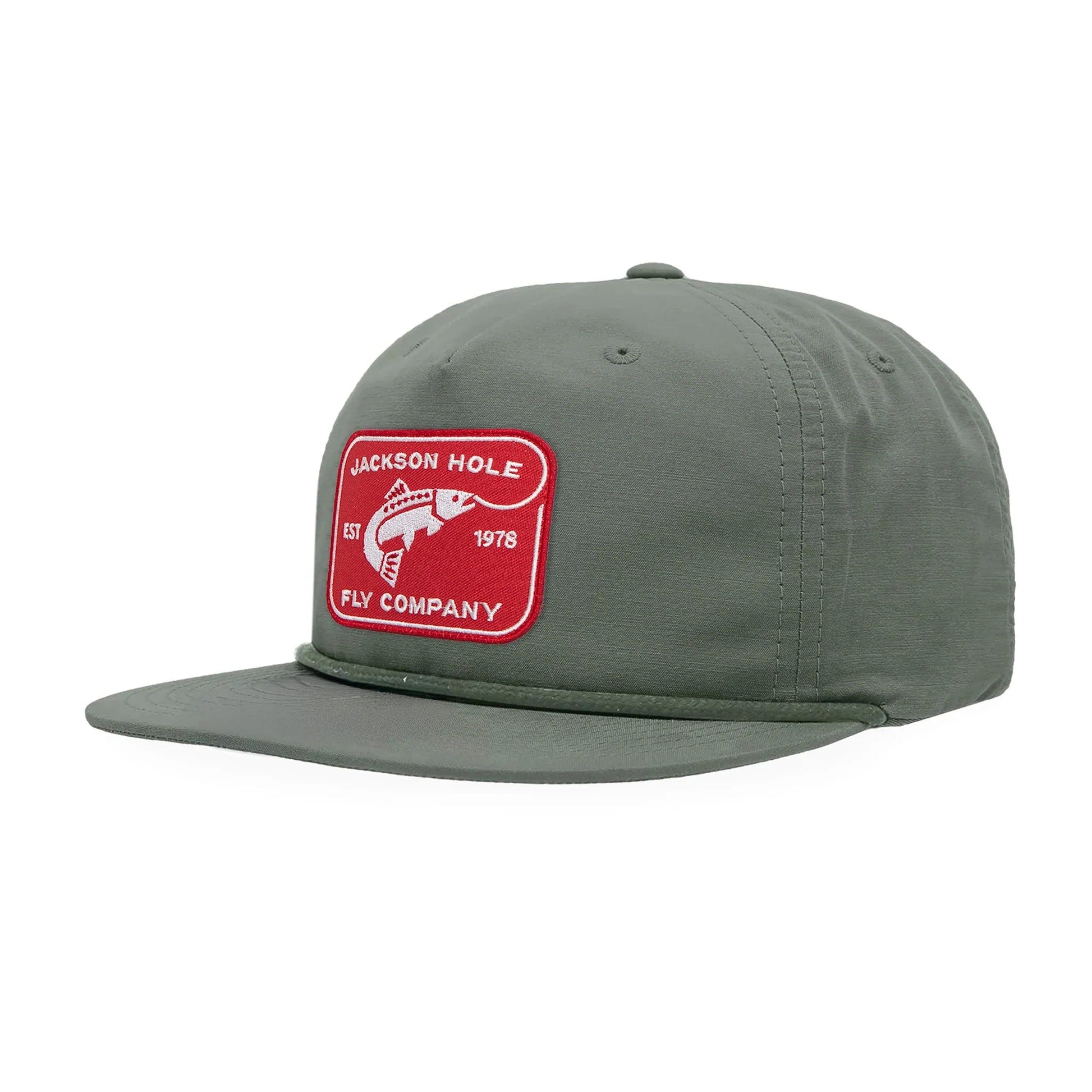 JHFLYCO Brushed Cotton Ball Cap - Rectangle Logo - Hazy Fly Fishing