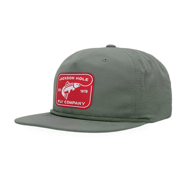 JHFLYCO Brushed Cotton Ball Cap - Rectangle Logo - Hazy Fly Fishing