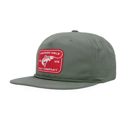 JHFLYCO Brushed Cotton Ball Cap - Rectangle Logo - Hazy Fly Fishing