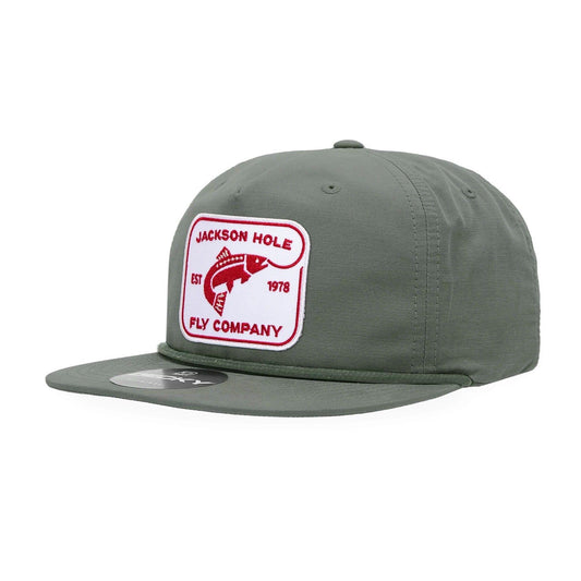 JHFLYCO Brushed Cotton Ball Cap - Rectangle Logo - Hazy Fly Fishing