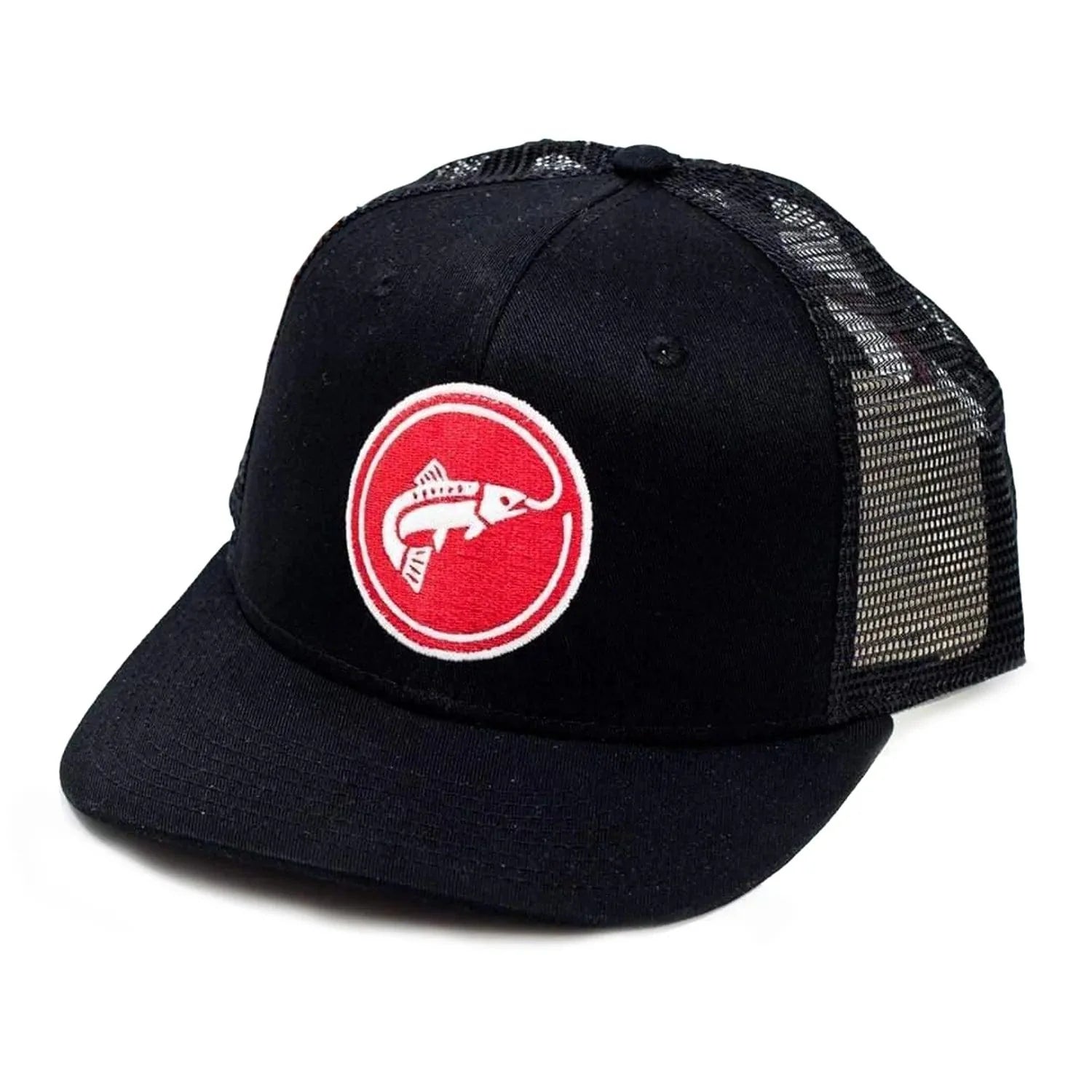 JHFLYCO High Crown Adjustable Ball Cap - Circle Logo - Hazy Fly Fishing