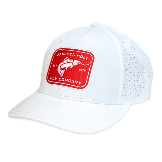 JHFLYCO Lightweight Performance Cap - Rectangle Logo - Hazy Fly Fishing
