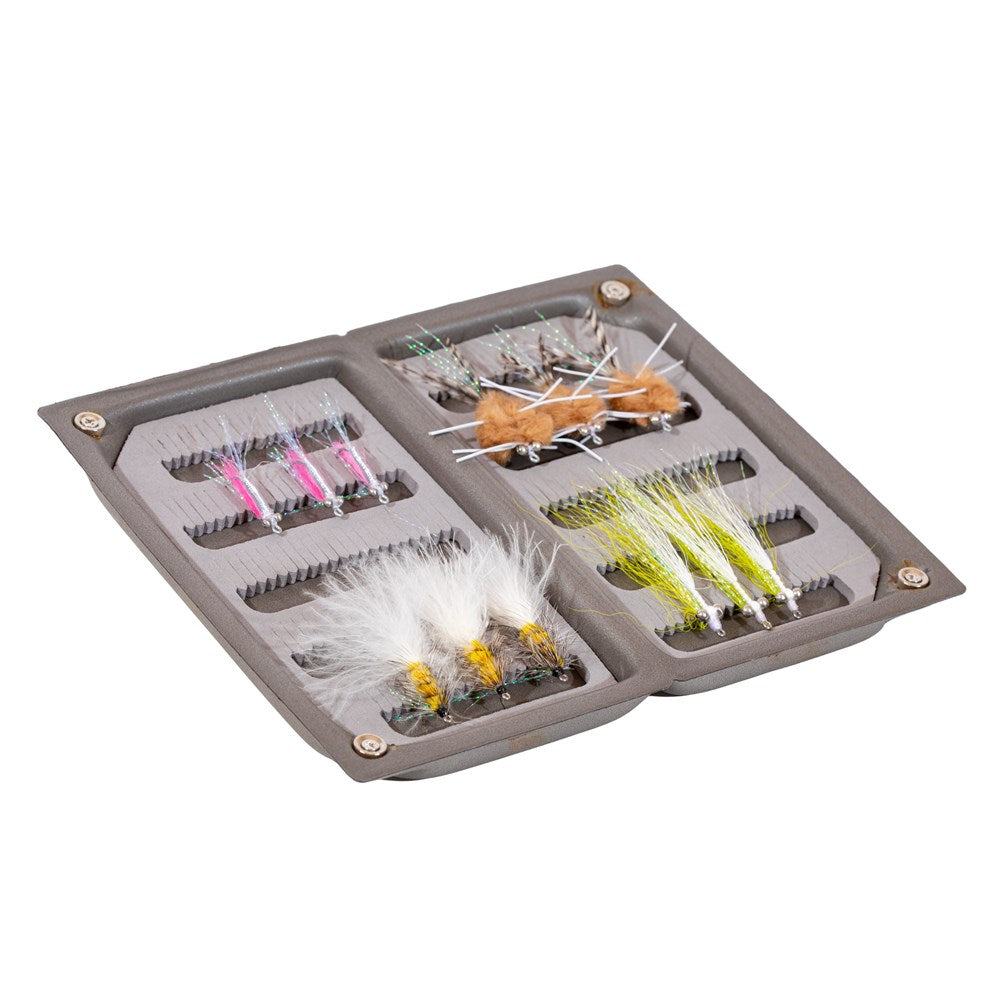 JHFLYCO Loaded Foam Fly Box - Bonefish Assortment - Hazy Fly Fishing
