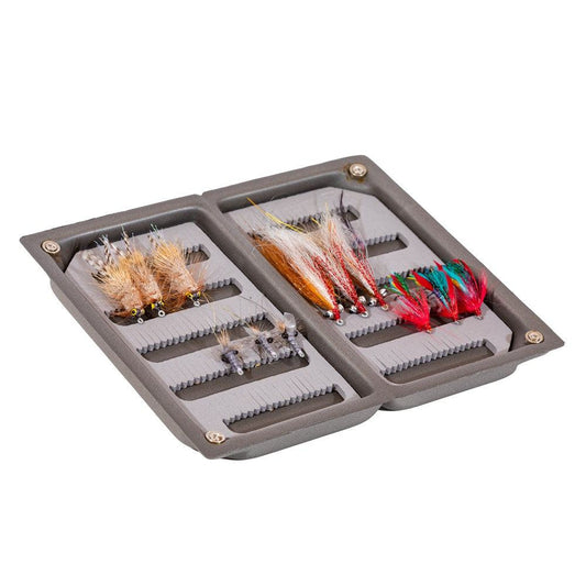 JHFLYCO Loaded Foam Fly Box - Redfish Assortment - Hazy Fly Fishing