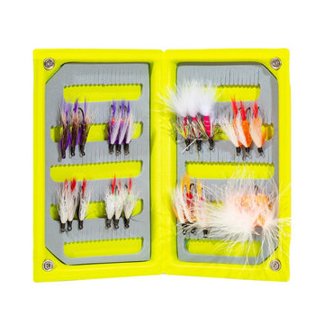 JHFLYCO Loaded Foam Fly Box - Salmon Fly Assortment - Hazy Fly Fishing
