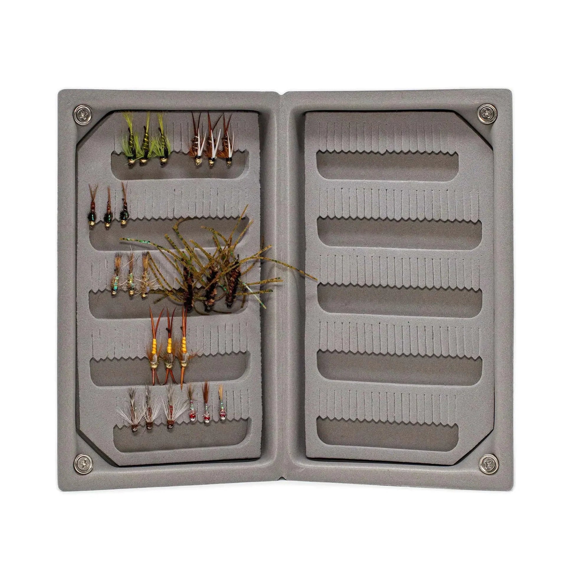 JHFLYCO Loaded Foam Fly Box – Standard Nymph Assortment - Hazy Fly Fishing