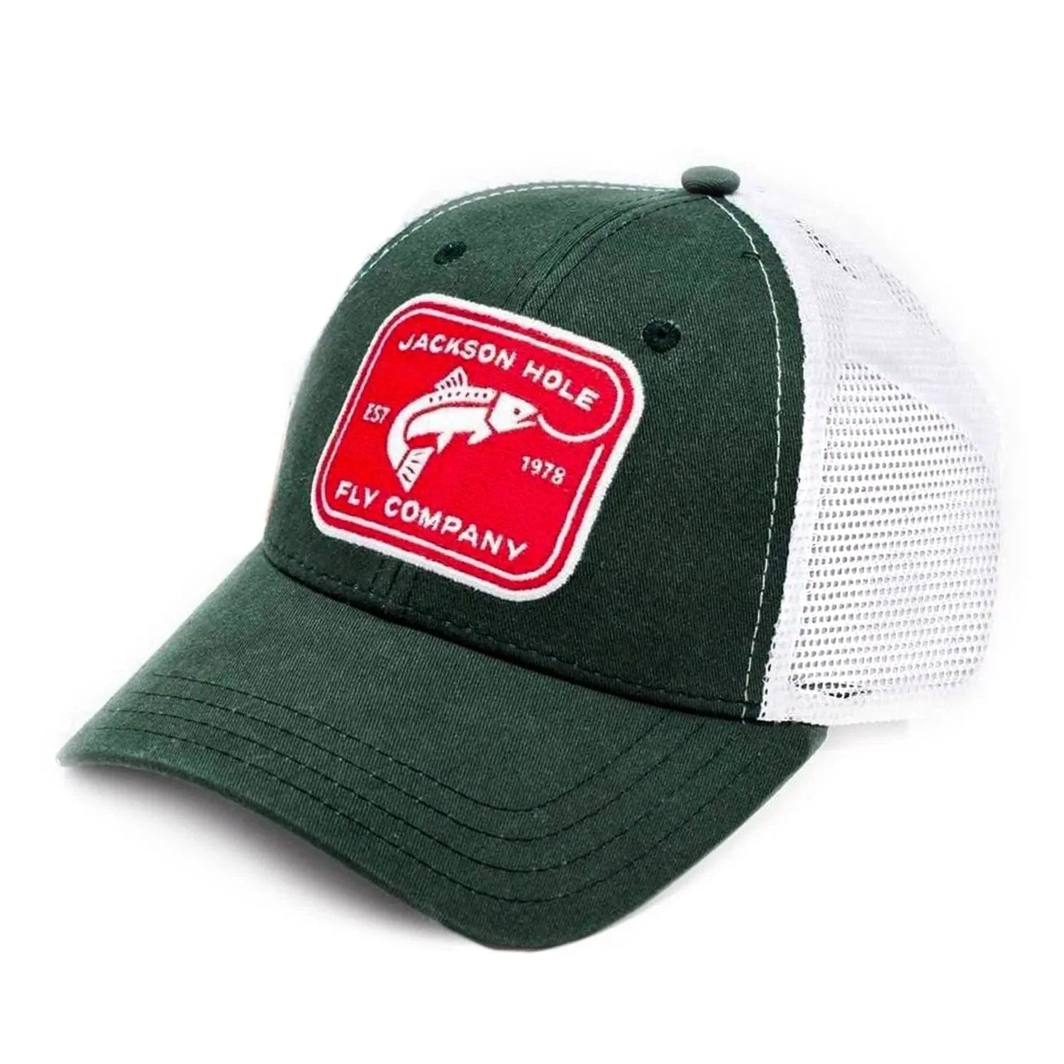 JHFLYCO Low Crown Ball Cap - Rectangle Logo - Hazy Fly Fishing
