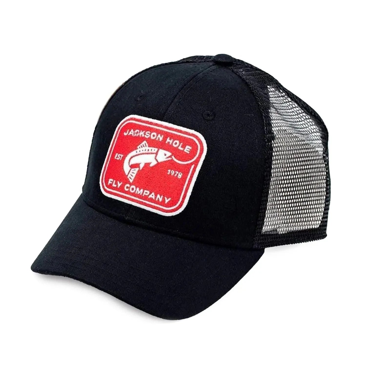 JHFLYCO Low Crown Ball Cap - Rectangle Logo - Hazy Fly Fishing