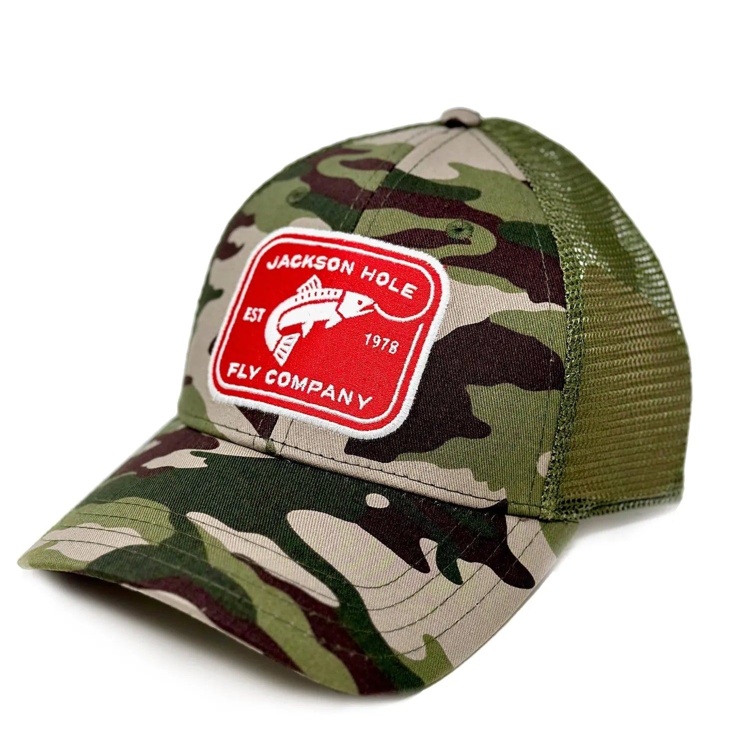 JHFLYCO Low Crown Ball Cap - Rectangle Logo - Hazy Fly Fishing