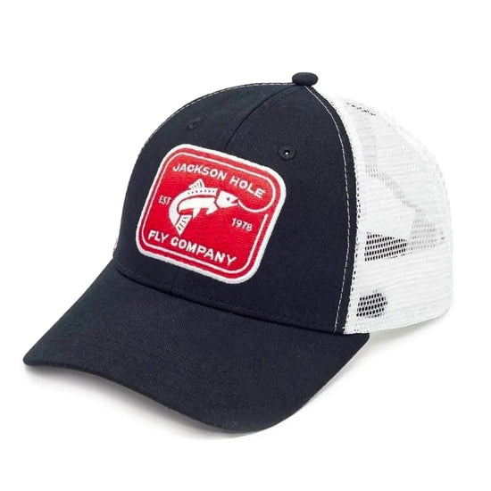 JHFLYCO Low Crown Ball Cap - Rectangle Logo - Hazy Fly Fishing