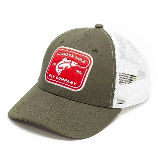 JHFLYCO Low Crown Ball Cap - Rectangle Logo - Hazy Fly Fishing
