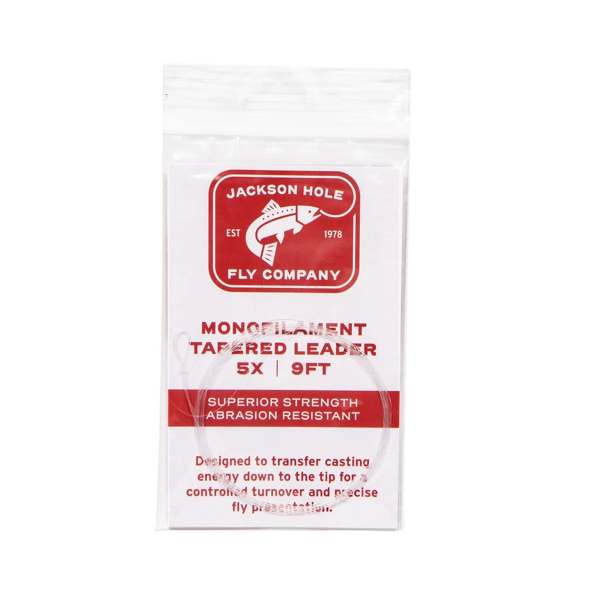 JHFLYCO Monofilament Nylon Tapered Leader - 3 Pack - Hazy Fly Fishing