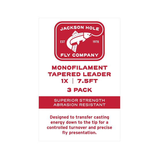 JHFLYCO Monofilament Nylon Tapered Leader - 3 Pack - Hazy Fly Fishing