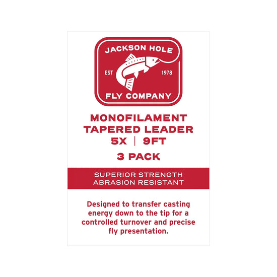 JHFLYCO Monofilament Nylon Tapered Leader - 3 Pack - Hazy Fly Fishing