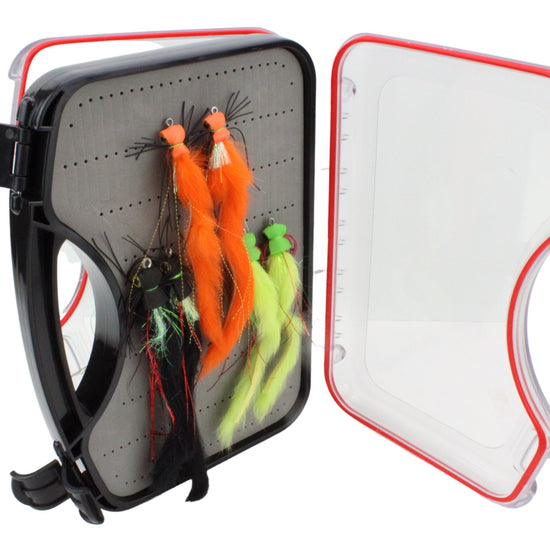 Large Foam Popper Fly Assortment, 12 Flies | Freshwater and Saltwater | Fly Suitcase | Wild Water Fly Fishing - Hazy Fly Fishing