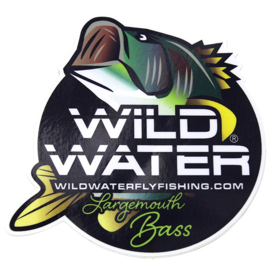 Largemouth Bass Sticker | Wild Water Fly Fishing - Hazy Fly Fishing