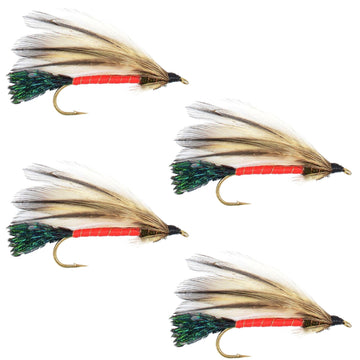 Light Spruce Classic Streamer Flies - Set of 4 - Hook Size 4 - Hazy Fly Fishing